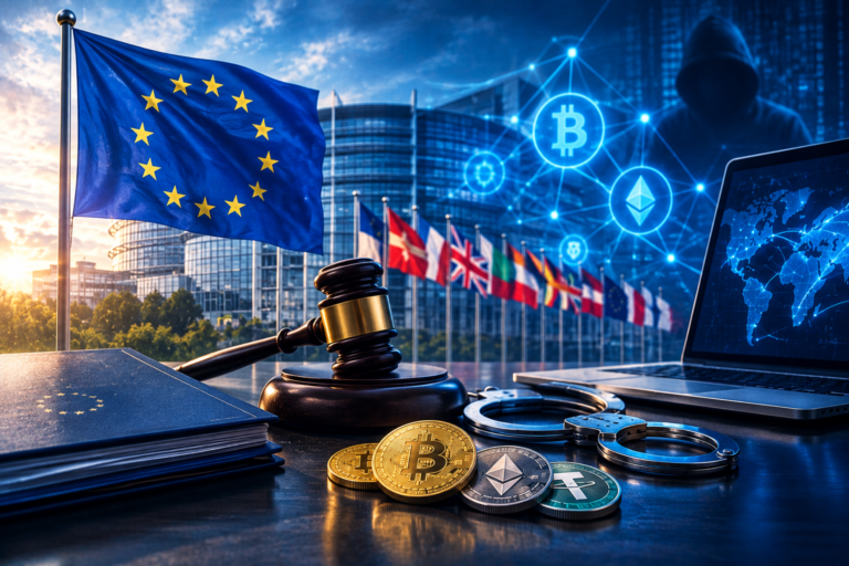 EU och åtta länder skärper kampen mot kryptobrott