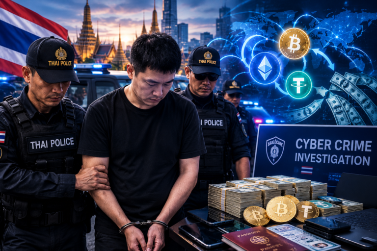 Kines misstänkt i kryptohärva i Thailand värd $74 miljoner