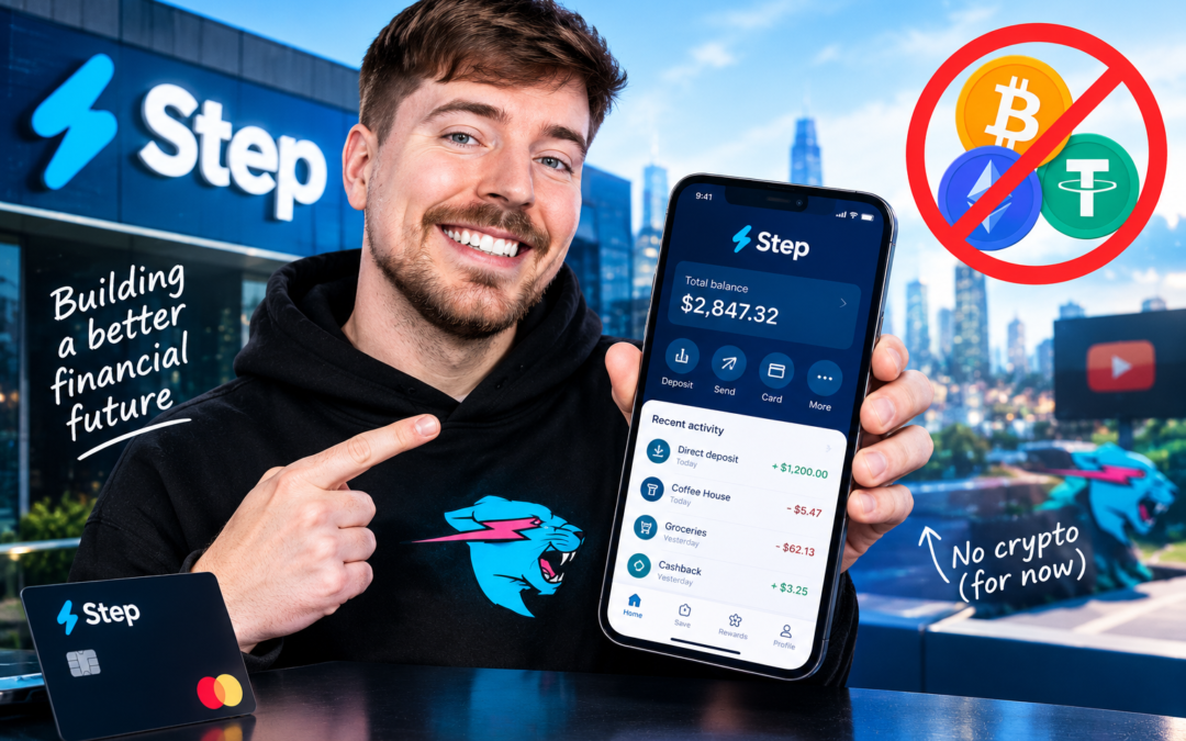 Mr Beast lanserar bank-app men utan kryptovaluta…