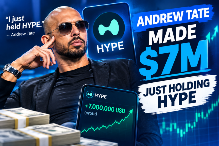 Andrew Tate har tjänat över 7 miljoner dollar på HYPE