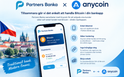 Tjeckisk bank börjar erbjuda bitcoin direkt i bankappen