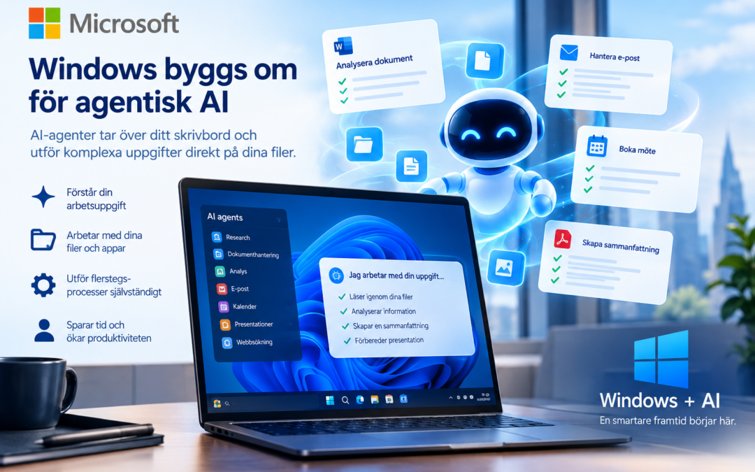 Microsoft gör om Windows från grunden för ”agentisk AI”