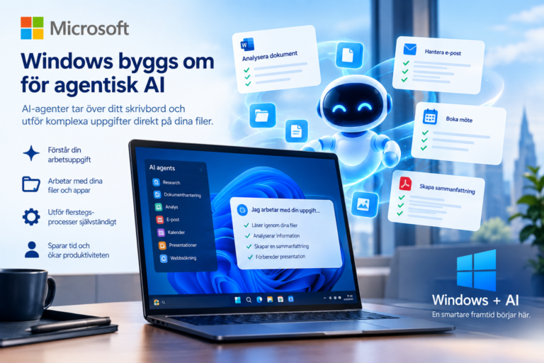 Microsoft gör om Windows från grunden för ”agentisk AI”