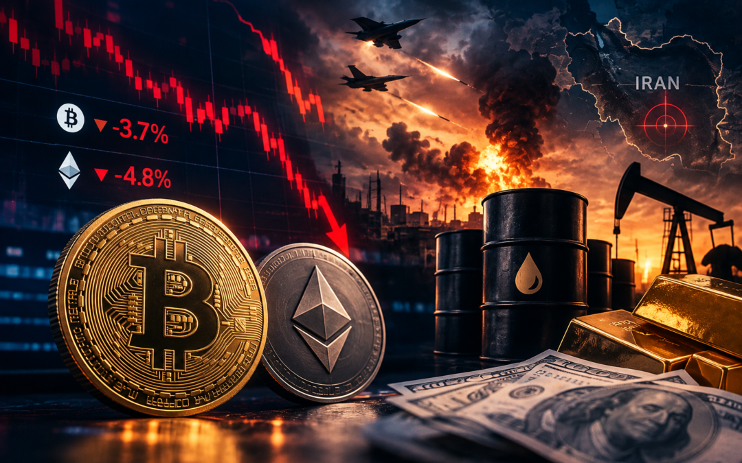 Geopolitisk oro sänker krypto – bitcoin under 82 000 dollar när oljepriset rusar