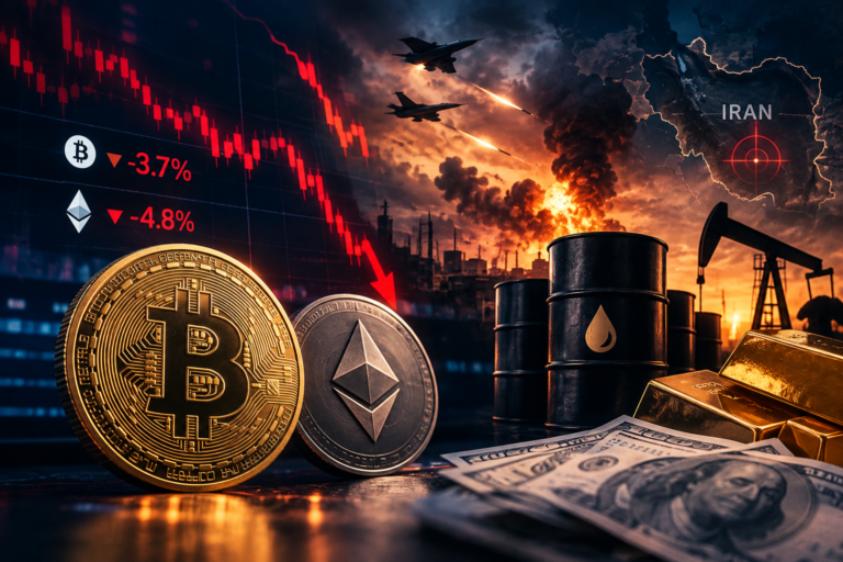 Geopolitisk oro sänker krypto – bitcoin under 82 000 dollar när oljepriset rusar