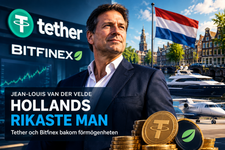 Jean-Louis van der Velde från Tether och Bitfinex är Hollands rikaste man