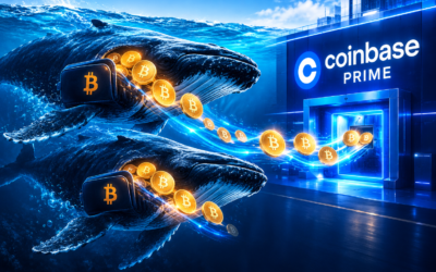 Två bitcoin-valar flyttar $206 miljoner till Coinbase Prime