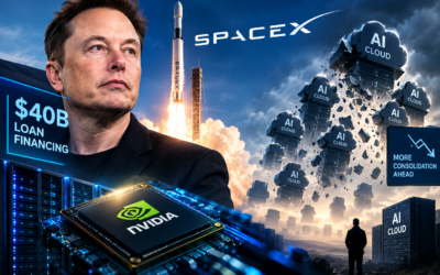 Musk säkrar 40 miljarder dollar till SpaceX – varnar för AI-konkursvåg
