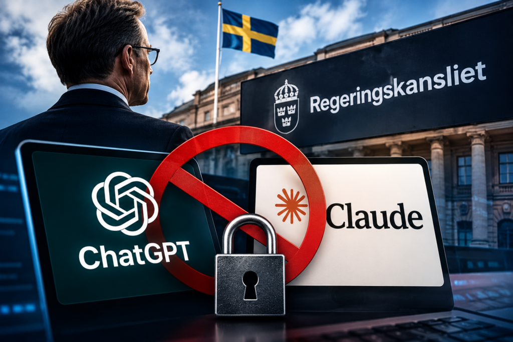 Regeringskansliet spärrar Chat GPT och Claude